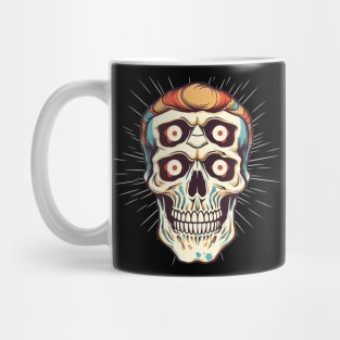 Trippy Barber Skull Mug